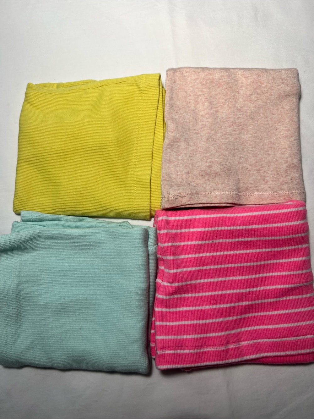Colorful Knit Tops Bundle — Yellow, Pink, Mint, Light Pink